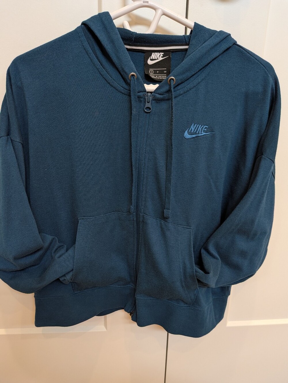 Nike Teal Zip-Up Hoodie Women's Small